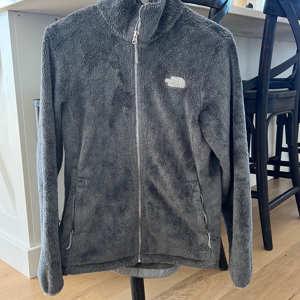 Women’s north face jacket, grey size small